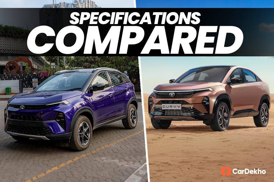 Tata Curvv vs Tata Nexon: Specifications Comparison