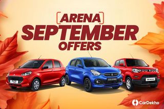 Discounts Of Up To Rs 62,100 Offered On Maruti Arena Cars This September Discounts Of Up To Rs 62,100 Offered On Maruti Arena Cars This September
