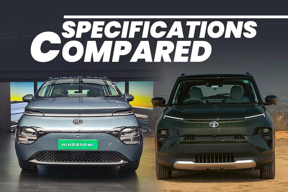 MG Windsor EV vs Tata Punch EV: Specifications Compared