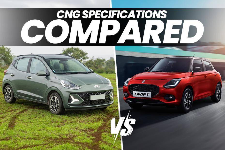 Maruti Swift vs Hyundai Grand i10 Nios: CNG Specifications Compared