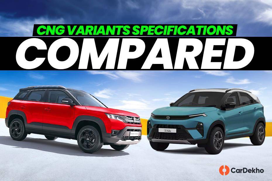 Tata Nexon CNG vs Maruti Brezza CNG: స్పెసిఫికేషన్స్ �పోలిక