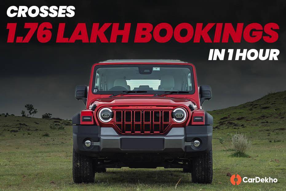 Mahindra Thar Roxx Bags Over 1.76 Lakh Bookings In An Hour