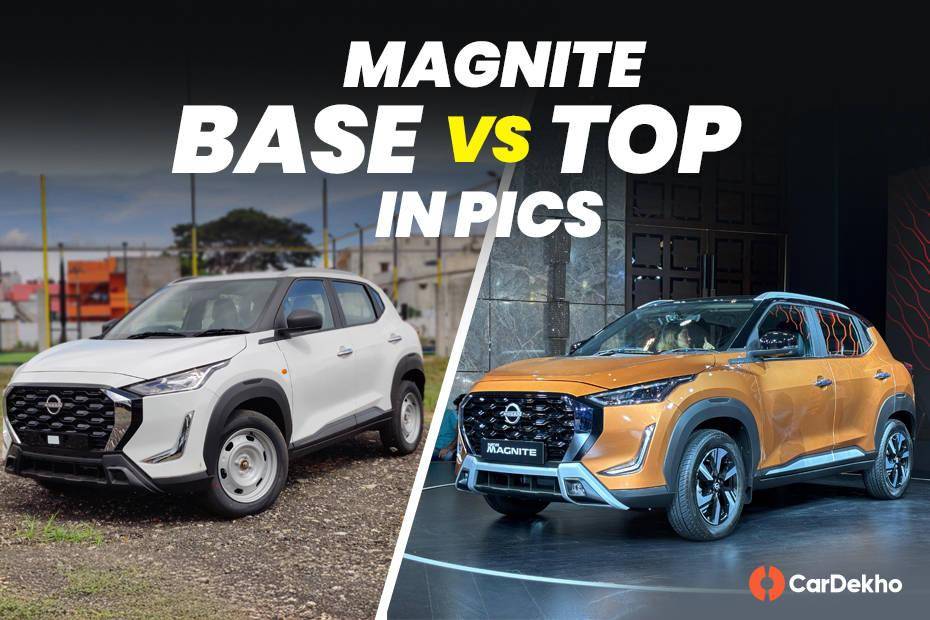 2024 Nissan Magnite Base vs Top Variants Compared In Real-life Images