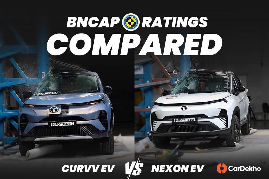 Tata Curvv EV vs Tata Nexon EV: Bharat NCAP Ratings And Scores Compared