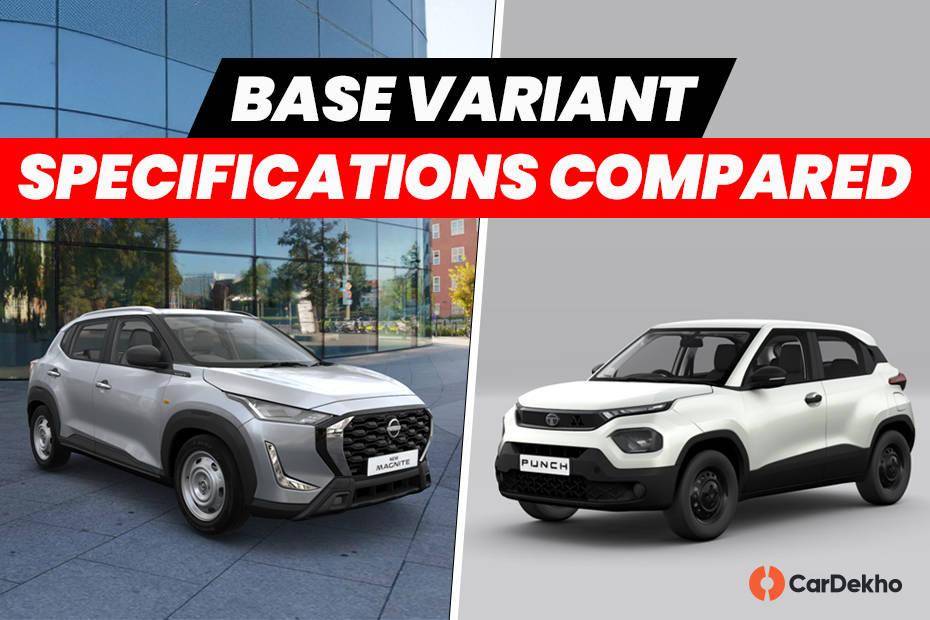 2024 Nissan Magnite Visia MT vs Tata Punch Pure MT: Which Base Variant To Buy?