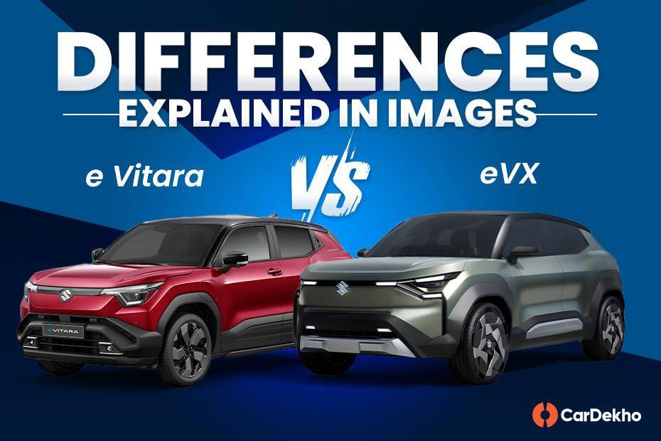 Suzuki e Vitara vs Maruti Suzuki eVX Concept: Exterior And Interior Design Compared In Images