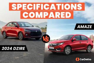 New Maruti Dzire vs Honda Amaze: Specifications Compared