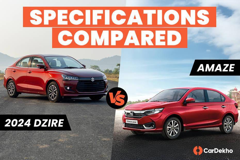 New Maruti Dzire vs Honda Amaze: Specifications Compared