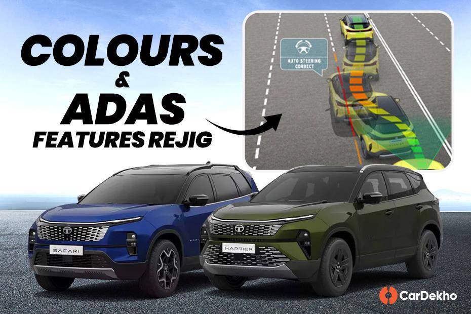 Tata Harrier & Safari Get New ADAS Features; Colours Options Revised