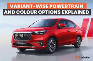 Here’s A Look At The New Honda Amaze’s Variant-wise Powertrain And Colour Options Here’s A Look At The New Honda Amaze’s Variant-wise Powertrain And Colour Options