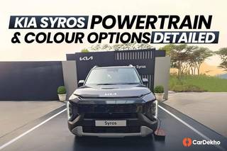 Kia Syros Variant-wise Powertrain And Colours Options Detailed Kia Syros Variant-wise Powertrain And Colours Options Detailed