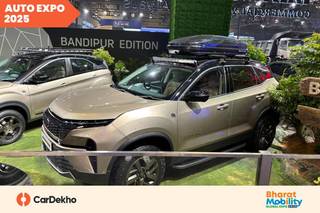 பாரத் மொபிலிட்டி குளோபல் எக்ஸ்போ 2025 நிகழ்வில் Tata Harrier Bandipur எடிஷன் காட்சிப்படுத்தப்பட்டது