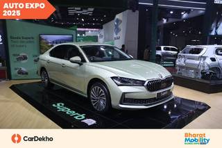 భారత్ మొబిలిటీ గ్లోబల్ ఎక్స్‌పో 2025లో కొత్త Skoda Superb బహిర్గతం, 2025లో తరువాత ప్రారంభం