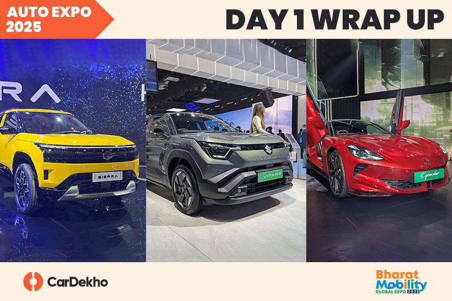 Auto Expo 2025 Day 1 Wrap Up: New Launches, Showcases And More Auto Expo 2025 Day 1 Wrap Up: New Launches, Showcases And More
