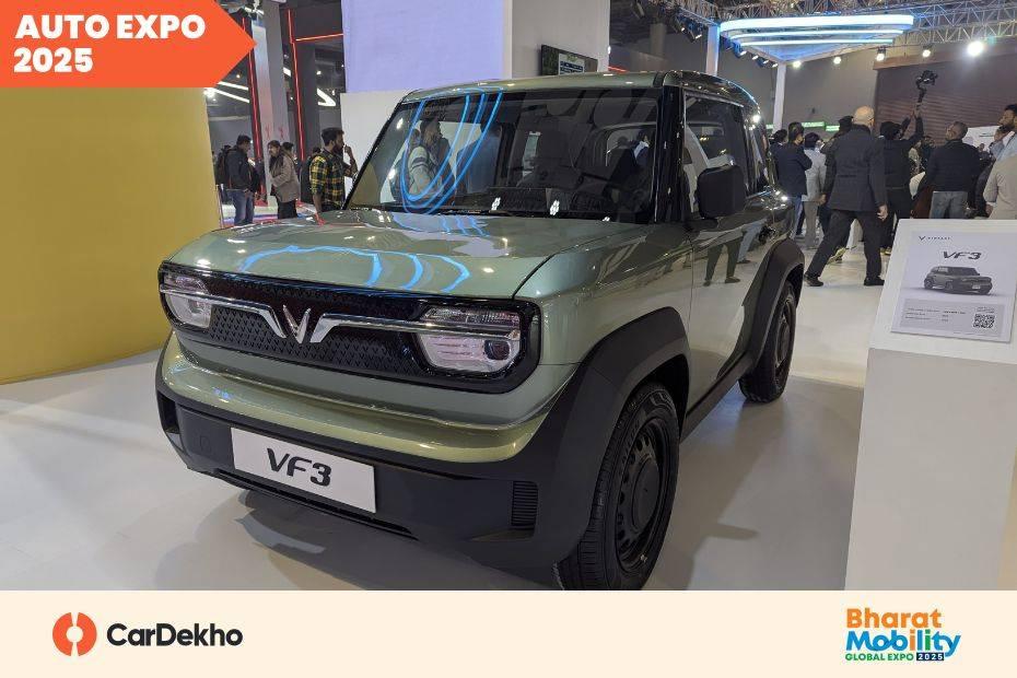 VinFast VF 3 Showcased In India At Auto Expo 2025 VinFast VF 3 Showcased In India At Auto Expo 2025