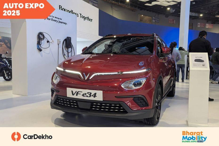 VinFast VF e34 Revealed In India At Auto Expo 2025 VinFast VF e34 Revealed In India At Auto Expo 2025