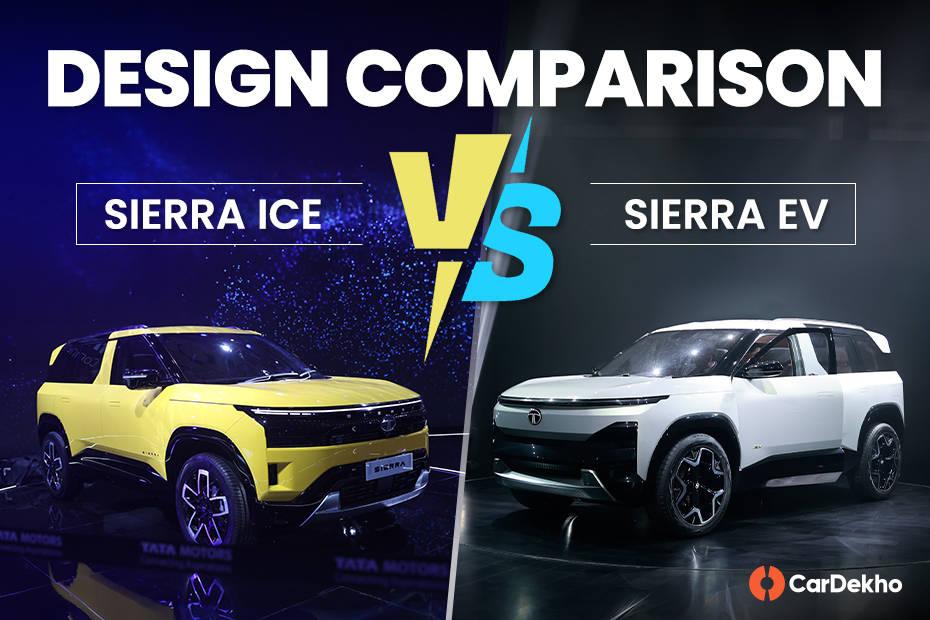 Here’s How Different The Tata Sierra ICE Looks Compared To Its EV Counterpart Here’s How Different The Tata Sierra ICE Looks Compared To Its EV Counterpart