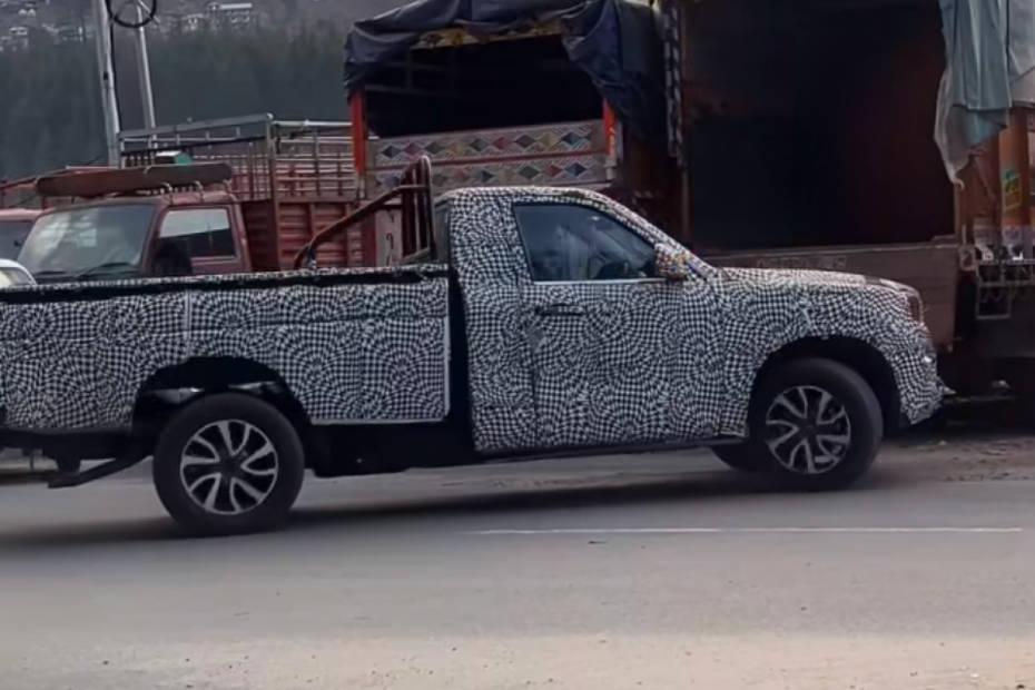 Mahindra Scorpio N Pickup Spied Testing In A Single Cab Layout Mahindra Scorpio N Pickup Spied Testing In A Single Cab Layout