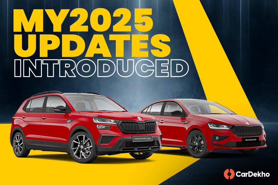 MY2025ರ Skoda Slavia ಮತ್ತು Skoda Kushaq ಬಿಡುಗಡೆ; ಬೆಲೆಯಲ್ಲಿ ಕಡಿತ MY2025ರ Skoda Slavia ಮತ್ತು Skoda Kushaq ಬಿಡುಗಡೆ; ಬೆಲೆಯಲ್ಲಿ ಕಡಿತ