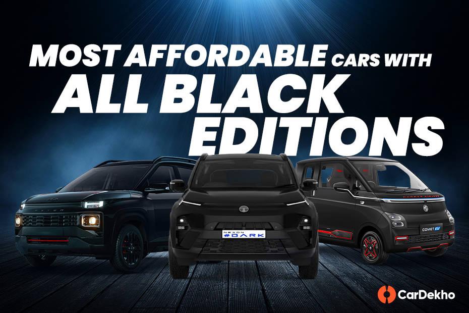Take A Look At The Most Affordable Cars Under Rs 15 Lakh That Get An All-black Edition Take A Look At The Most Affordable Cars Under Rs 15 Lakh That Get An All-black Edition