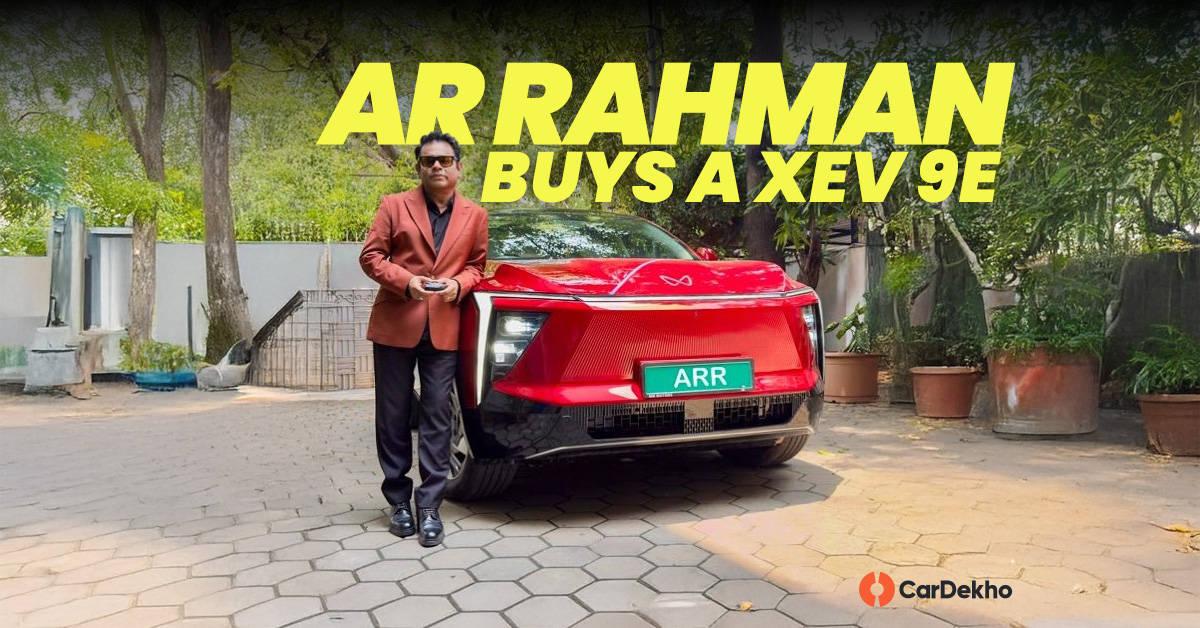 Music Legend AR Rahman Brings Home A Mahindra XEV 9e In Its Tango Red Shade Music Legend AR Rahman Brings Home A Mahindra XEV 9e In Its Tango Red Shade