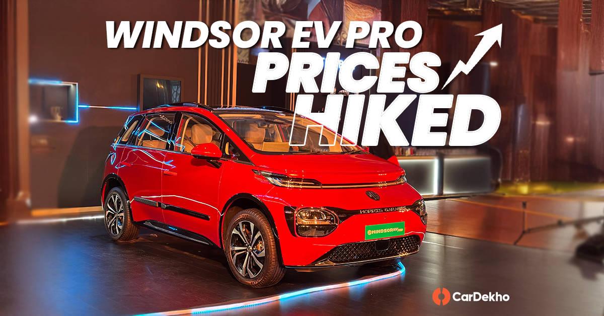 Introductory Pricing Come To End For MG Windsor EV Pro, Prices Hiked By Rs 60,000 Introductory Pricing Come To End For MG Windsor EV Pro, Prices Hiked By Rs 60,000