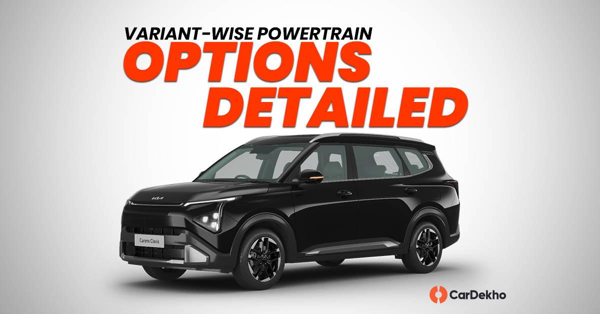 2025 Kia Carens Clavis Variant-wise Powertrain Options Detailed 2025 Kia Carens Clavis Variant-wise Powertrain Options Detailed
