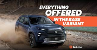 Tata Harrier EV యొక్క బేస్ వేరియంట్‌ ఏ ఏ అంశాలతో లోడ్ చేయబడిందో ఇక్కడ ఉంది