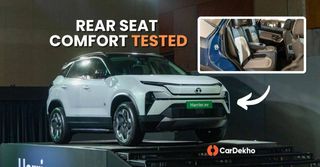 Watch Video: 2025 Tata Harrier EV Rear Seat Space Tested Watch Video: 2025 Tata Harrier EV Rear Seat Space Tested