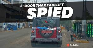 రాబోయే Mahindra Thar 3-door Facelift బహిర్గతం; థార్ రాక్స్ వలె అవే టెయిల్ లైట్లు మరియు కొత్త అల్లాయ్ వీల్స్
