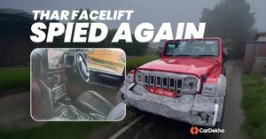 Upcoming Mahindra Thar 3-Door Facelift Interior, Features And Front Design Spied