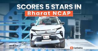 2025 Tata Harrier EV క్రాష్ టెస్ట్‌ను భారత్ NCAP నిర్వహించింది, వయోజన మరియు పిల్లల భద్రత రెండింటిలోనూ 5 స్టార్‌లను సాధించింది