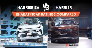 2025 Tata Harrier EV vs Tata Harrier Diesel: Bharat NCAP Ratings And Scores Compared