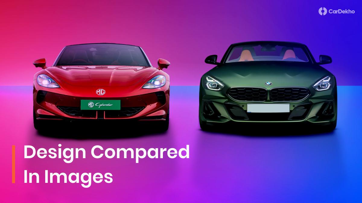 MG Cyberster EV vs BMW Z4: Compared In Images MG Cyberster EV vs BMW Z4: Compared In Images