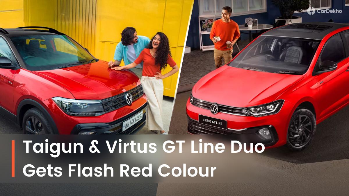 Volkswagen Virtus GT Line’s New Flash Red Colour Explained In Real-life ...