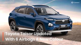 Toyota Taisor Updated With 6 Airbags As Standard, Gets A New Bluish Black Exterior Colour