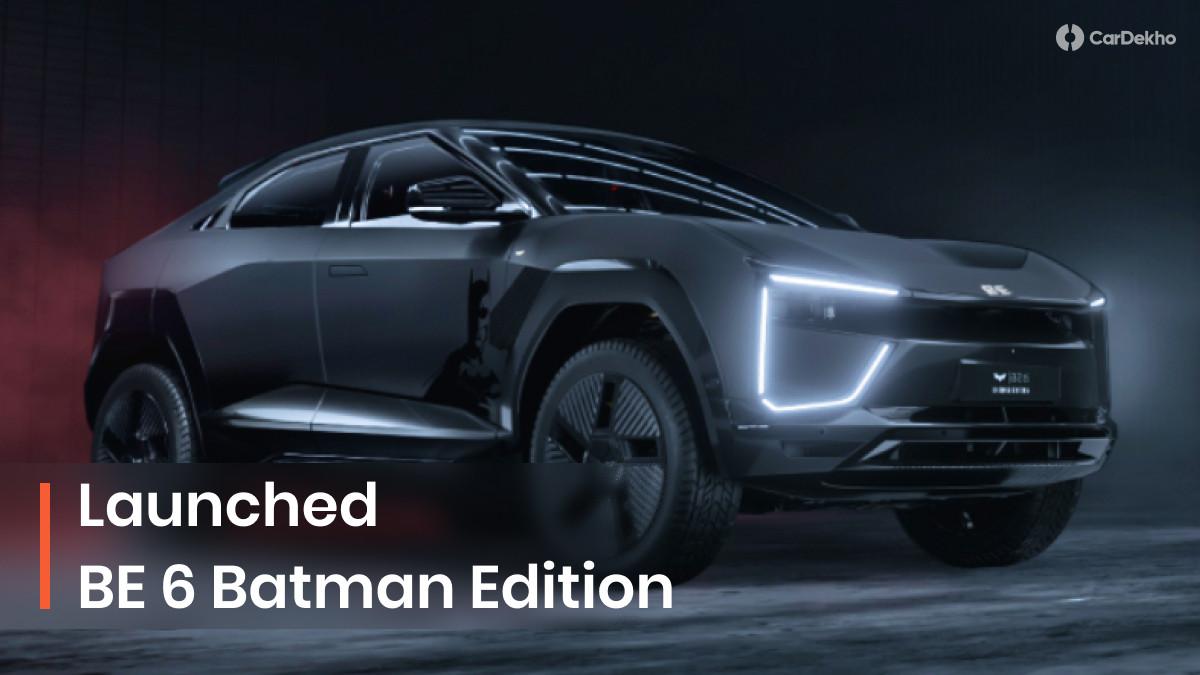 Mahindra BE 6 Batman Edition Launched At Rs 27.79 Lakh; Gets A Matte Black Exterior And Batman-specific Design Elements