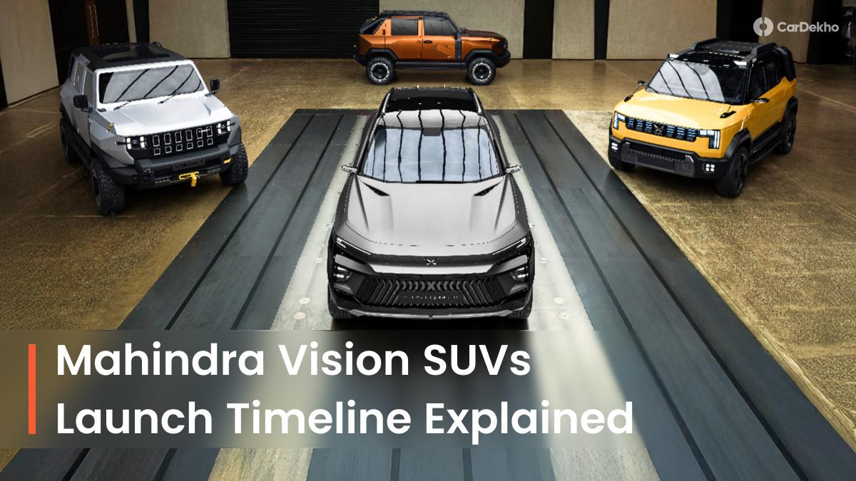 Here’s When The Mahindra Vision S, Vision X, Vision T And Vision SXT SUV Concepts Will Be Launched Here’s When The Mahindra Vision S, Vision X, Vision T And Vision SXT SUV Concepts Will Be Launched