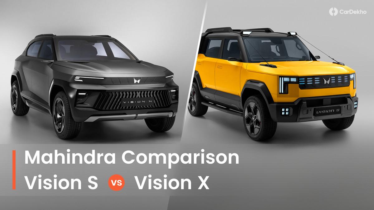 Mahindra Vision S vs Vision X Concepts: Design Compared In Images Mahindra Vision S vs Vision X Concepts: Design Compared In Images