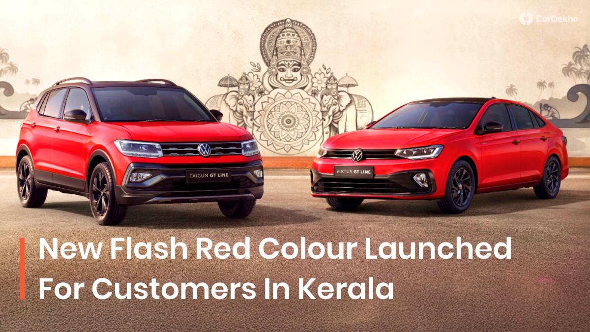 Onam 2025 Gets A New Flash Red Colour To Volkswagen Virtus And Taigun In Kerala Onam 2025 Gets A New Flash Red Colour To Volkswagen Virtus And Taigun In Kerala