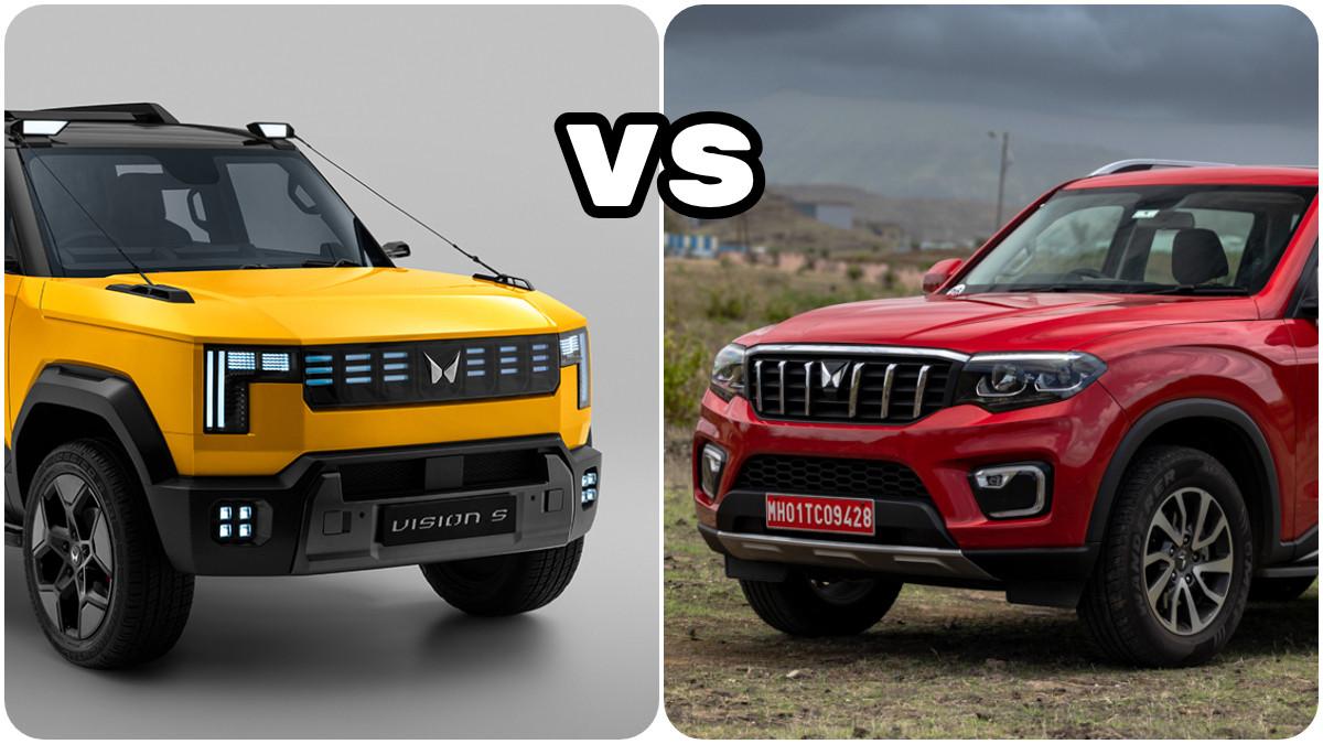 Mahindra Vision S Concept vs Mahindra Scorpio N: Design Compared In Images Mahindra Vision S Concept vs Mahindra Scorpio N: Design Compared In Images