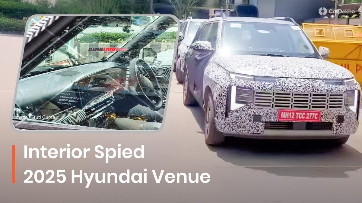 2025 Hyundai Venue Spied Testing, Interior Design And Key Feature ...