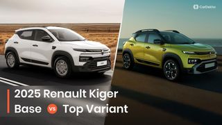 New Renault Kiger Base vs Top Variants Explained In Images New Renault Kiger Base vs Top Variants Explained In Images