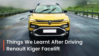 2025 Renault Kiger Facelift గురించి మనం నేర్చుకున్న 5 విషయాలు