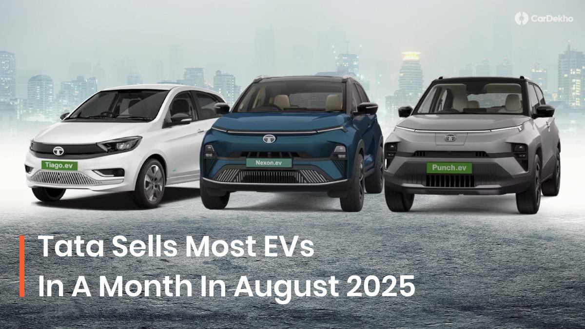 Tata Motors Sells Over 8,000 EVs In August 2025, Marking A 44 Percent Growth Compared To August 2024 Tata Motors Sells Over 8,000 EVs In August 2025, Marking A 44 Percent Growth Compared To August 2024