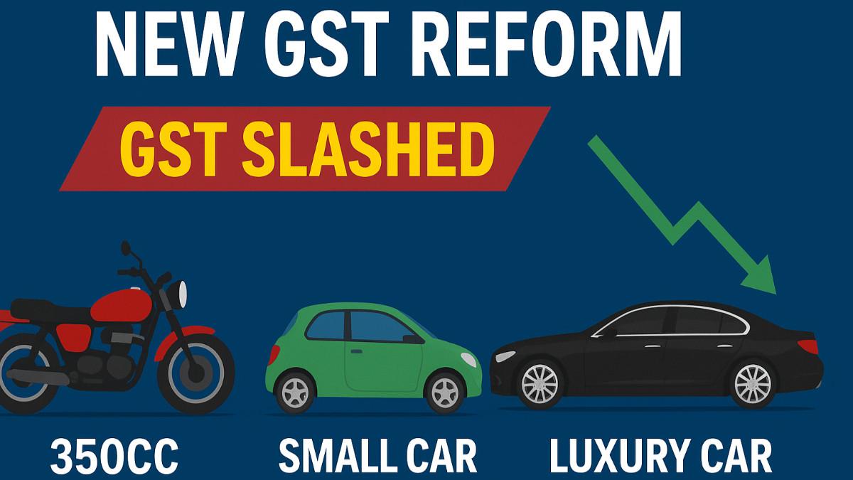 GST Council Meeting: New GST Rates - Small Cars, Luxury Cars, Bikes Under 350cc And Three-Wheelers Get Cheaper With New 18% GST Slab GST Council Meeting: New GST Rates - Small Cars, Luxury Cars, Bikes Under 350cc And Three-Wheelers Get Cheaper With New 18% GST Slab