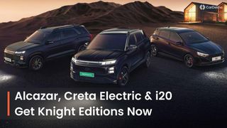 Hyundai Creta Electric, Alcazar, And i20 Get New Knight Editions; Prices Start From Rs 9.15 Lakh Hyundai Creta Electric, Alcazar, And i20 Get New Knight Editions; Prices Start From Rs 9.15 Lakh