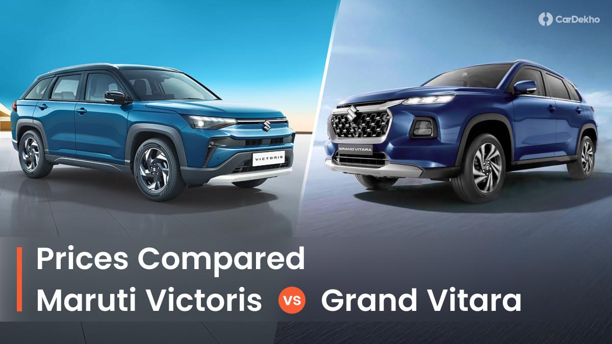 Maruti Victoris SUV vs Grand Vitara SUV: Price Comparison