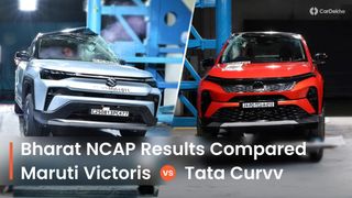 Maruti Victoris Bharat NCAP Scores Compared With Tata Curvv Maruti Victoris Bharat NCAP Scores Compared With Tata Curvv