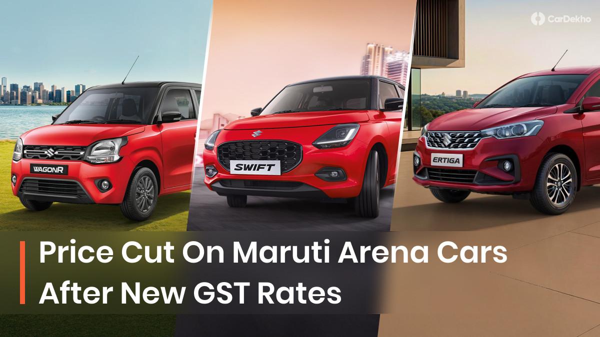Maruti Arena Cars New Prices After GST Rate Cut: Old vs New Prices Maruti Arena Cars New Prices After GST Rate Cut: Old vs New Prices
